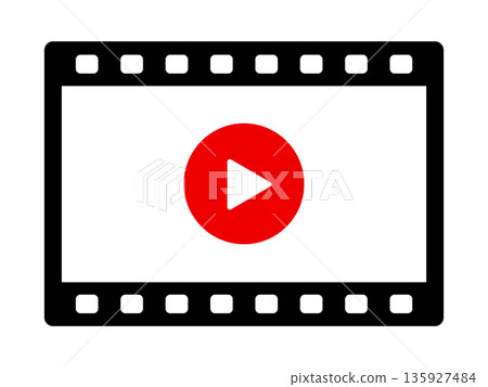 視訊檔案圖示（視訊播放標記） 135927484