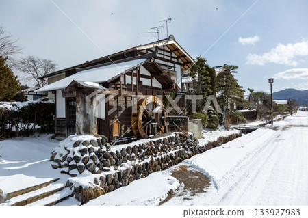 Winter Takumi Village Watermill, Gunma Prefecture 135927983