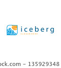 Premium iceberg mountain logo inspired by frozen landscapes 135929348