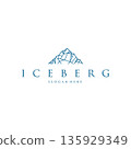 Epic iceberg mountain logo designed for bold brand 135929349