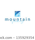 Timeless iceberg mountain logo built for global brand 135929354