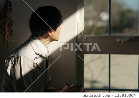 Male body parts in work clothes 135930004