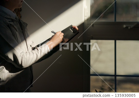 Male body parts in work clothes 135930005