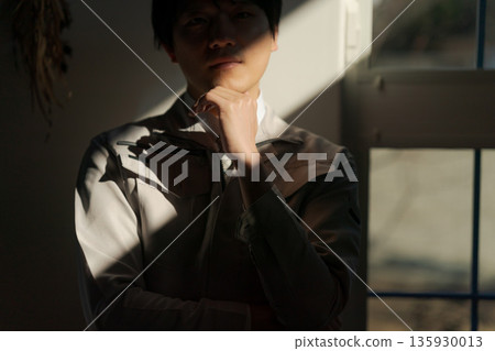 Male body parts in work clothes 135930013