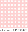 Hand Drawn Square Vector Seamless Pattern on Pink Background, Girly Coquette for Valentines Day Love Gift Wrapping or Greeting Cards, Fabric Textile Print 135930425