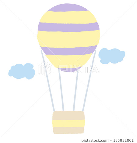 幼兒園和托兒所適用的簡易插畫剪紙系列 | 氣球 135931001