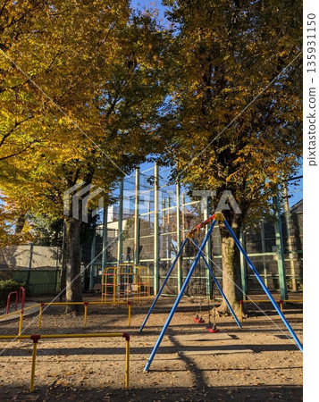 A park with beautiful autumn leaves A park with beautiful autumn leaves 135931150