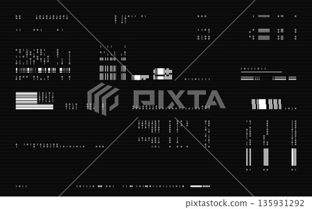 Coding background. Programming dark screen template. Futuristic program glitch. Console interface design with abstract binary code. Hacker data backdrop. System command screen. Vector illustration Coding background. Programming dark screen template. Futuristic program glitch. Console interface design with abstract binary code. Hacker data backdrop. System command screen. Vector illustration 135931292