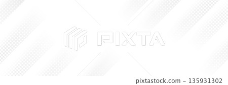 White background. Abstract diagonal lines. Neutral smooth texture for presentation, poster or website. Light elegant design. Calm wide wallpaper. Minimal geometric pattern. Vector illustration 135931302