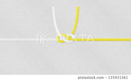 時尚的日式現代和紙，以及用於葬禮和弔唁的“淡路結”黃白水引。 135931361