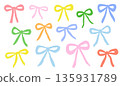 Hand drawn ribbon illustration 135931789