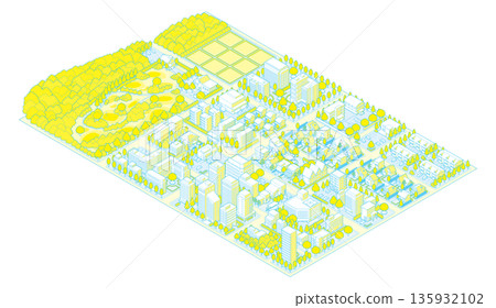 Cityscape. Cityscape. Isometric city. 135932102