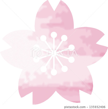 Hand-drawn watercolor illustration of cherry blossoms. Japanese-style icons, decorations, and design materials of cherry blossoms that add color to spring. Hand-drawn watercolor illustration of cherry blossoms. Japanese-style icons, decorations, and design materials of cherry blossoms that add color to spring. 135932406