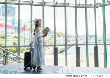 A young woman who enjoys traveling 135932593