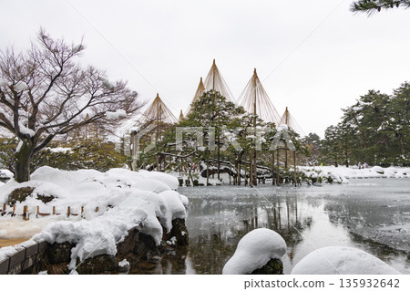 Kenrokuen in midwinter Kenrokuen in midwinter 135932642