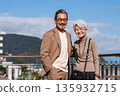 一對老年夫婦旅行。照片由伊藤海洋城路邊站提供。 135932715