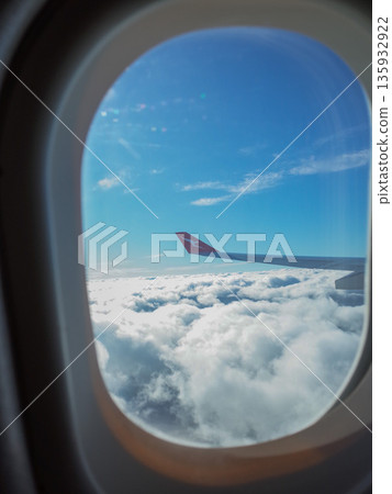 Cloud seen from an airplane Cloud seen from an airplane 135932922
