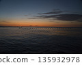 Sunrise over an oyster farm (Miyagi Prefecture) 135932978