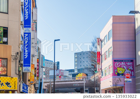 Tachikawa City Cityscape South Exit Suzuran Street Tachikawa City Cityscape South Exit Suzuran Street 135933022