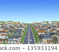住宅區城市城鎮背景圖片 135933194