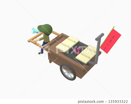 一位老人經營一個烤地瓜攤,販售烤地瓜。大人小孩都來買。 一位老人經營一個烤地瓜攤,販售烤地瓜。大人小孩都來買。 135933322