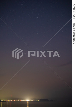 Summer starry sky in Kushimoto Town, Wakayama Prefecture 135933677