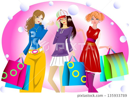 女性購物 135933789
