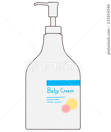 簡單的嬰兒霜插圖 135934340