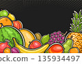 Vector illustration of Fruits 135934497