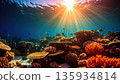Coral Reef Underwater Ecosystem. Nature Concept. Generated Image 135934814