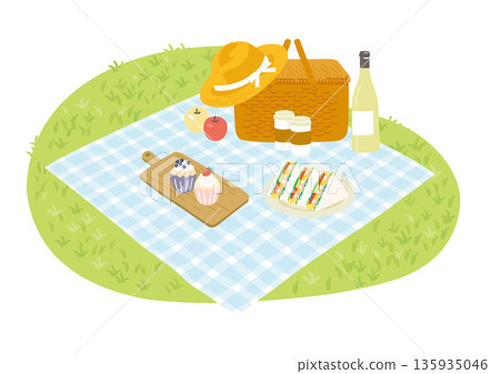 Picnic illustration 135935046