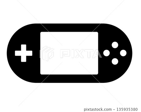 遊戲機輪廓圖標 135935380