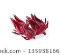 Fresh roselle isolated on white background. 135938166