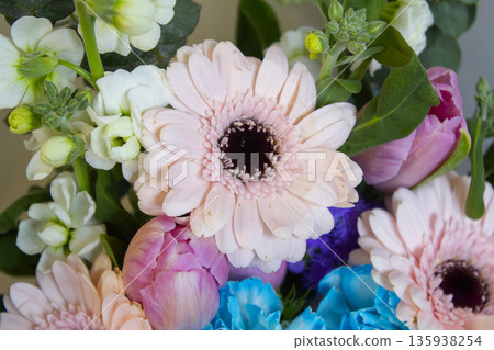It is a bouquet with various flowers. It is a bouquet with various flowers. 135938254