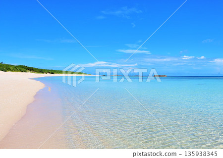 Okinawa Hateruma Island Summer blue sky and sea 135938345