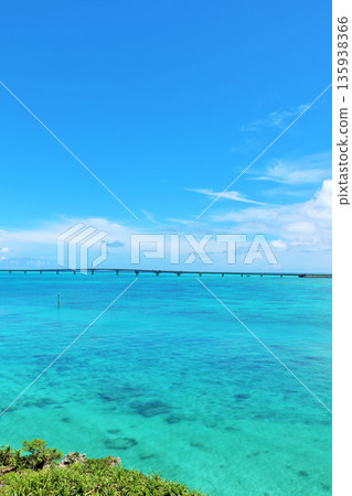 Okinawa: Cape Nishihenna under the blue sky 135938366