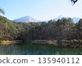 五色沼瑠璃沼澤和磐梯山 135940112
