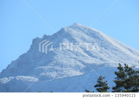 萬代山的雪景 萬代山的雪景 135940115