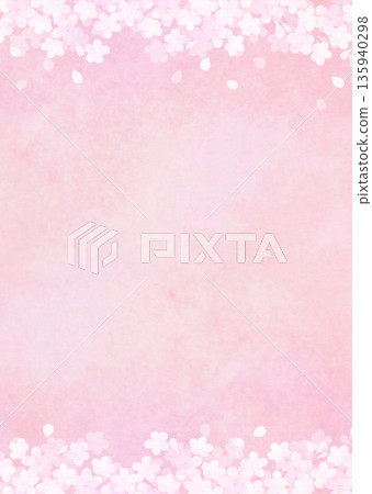 Spring image background of cherry blossoms in full bloom and Japanese paper Somei Yoshino Spring image background of cherry blossoms in full bloom and Japanese paper Somei Yoshino 135940298