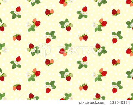 Strawberry seamless pattern A-5' 135940354