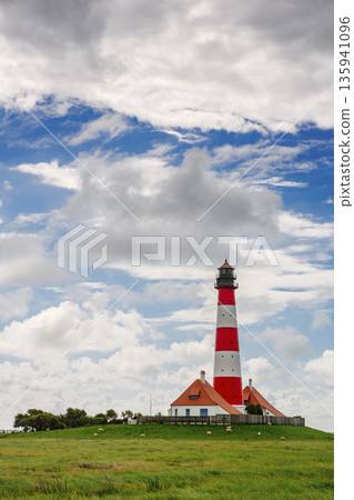 Westerheversand Lighthouse in Westerhever Westerheversand Lighthouse in Westerhever 135941096