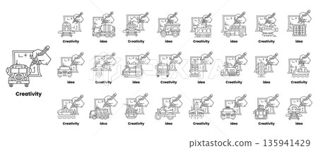 Creativity is the concept of this image Creativity is the concept of this image 135941429
