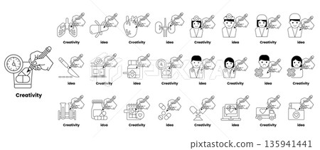 Creativity is the theme of this image Creativity is the theme of this image 135941441