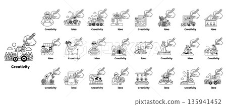 Creativity is the theme of this image Creativity is the theme of this image 135941452
