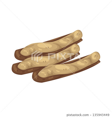 Illustration of Bamboo clams Illustration of Bamboo clams 135943449