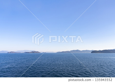 Scenery seen from the Shodoshima ferry Scenery seen from the Shodoshima ferry 135943552