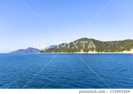 Scenery seen from the Shodoshima ferry Scenery seen from the Shodoshima ferry 135943564