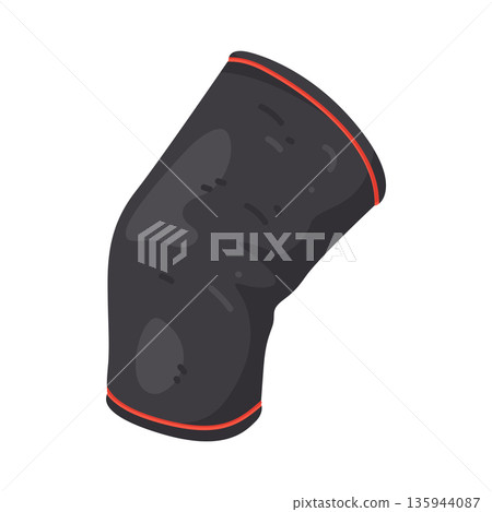 Illustration of knee brace Illustration of knee brace 135944087
