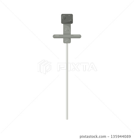 Illustration of needle Illustration of needle 135944089