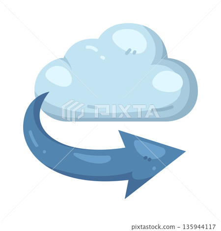 Illustration of cloud share Illustration of cloud share 135944117